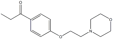 1-{4-[2-(4-morpholinyl)ethoxy]phenyl}-1-propanone Struktur