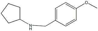 N-(4-methoxybenzyl)cyclopentanamine Struktur