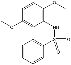 N-(2,5-dimethoxyphenyl)benzenesulfonamide Struktur