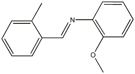 2-methoxy-N-(2-methylbenzylidene)aniline Struktur