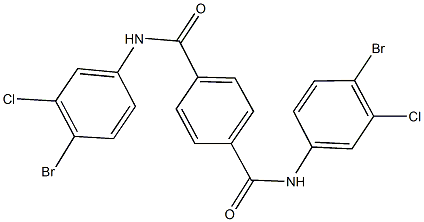 N~1~,N~4~-bis(4-bromo-3-chlorophenyl)terephthalamide Struktur