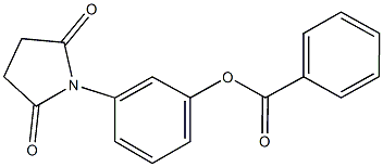 3-(2,5-dioxo-1-pyrrolidinyl)phenyl benzoate Struktur