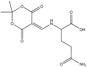 N~2~-[(2,2-dimethyl-4,6-dioxo-1,3-dioxan-5-ylidene)methyl]glutamine Struktur