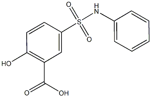 5-(anilinosulfonyl)-2-hydroxybenzoic acid Struktur