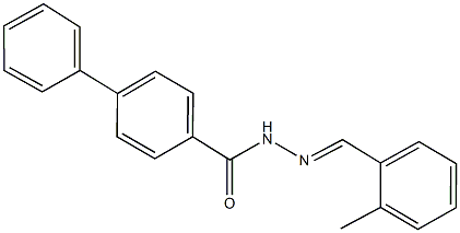 N'-(2-methylbenzylidene)[1,1'-biphenyl]-4-carbohydrazide Struktur