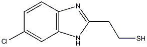 2-(6-chloro-1H-benzimidazol-2-yl)ethyl hydrosulfide Struktur