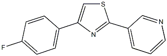 3-[4-(4-fluorophenyl)-1,3-thiazol-2-yl]pyridine Struktur