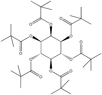 2,3,4,5,6-pentakis[(2,2-dimethylpropanoyl)oxy]cyclohexyl pivalate Struktur