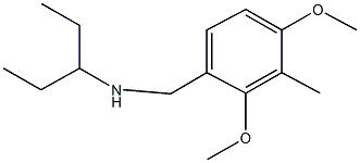 N-(2,4-dimethoxy-3-methylbenzyl)-3-pentanamine Struktur