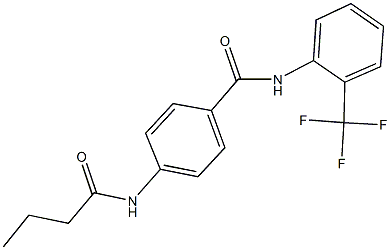 4-(butyrylamino)-N-[2-(trifluoromethyl)phenyl]benzamide Struktur