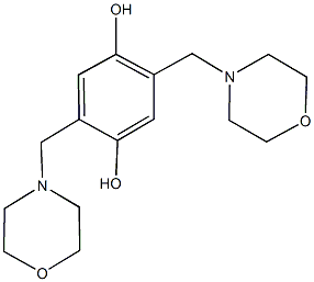 2,5-bis(4-morpholinylmethyl)-1,4-benzenediol Struktur