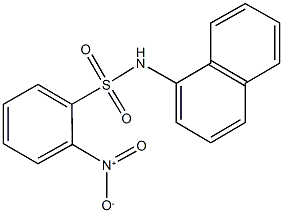 2-nitro-N-(1-naphthyl)benzenesulfonamide Struktur