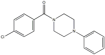 1-(4-chlorobenzoyl)-4-phenylpiperazine Struktur