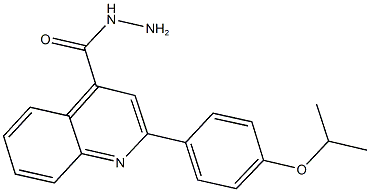 2-(4-isopropoxyphenyl)-4-quinolinecarbohydrazide Struktur