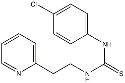 N-(4-chlorophenyl)-N'-[2-(2-pyridinyl)ethyl]thiourea Struktur