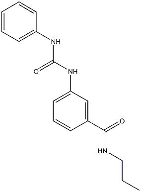 3-[(anilinocarbonyl)amino]-N-propylbenzamide Struktur