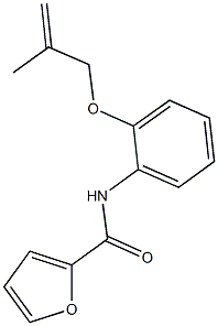 N-{2-[(2-methyl-2-propenyl)oxy]phenyl}-2-furamide Struktur