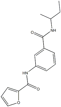 N-{3-[(sec-butylamino)carbonyl]phenyl}-2-furamide Struktur