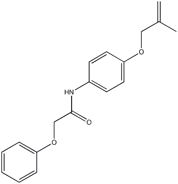 N-{4-[(2-methyl-2-propenyl)oxy]phenyl}-2-phenoxyacetamide Struktur