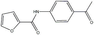 N-(4-acetylphenyl)-2-furamide Struktur