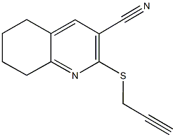 2-(2-propynylsulfanyl)-5,6,7,8-tetrahydro-3-quinolinecarbonitrile Struktur