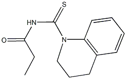 N-(3,4-dihydro-1(2H)-quinolinylcarbothioyl)propanamide Struktur