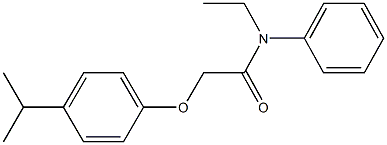 N-ethyl-2-(4-isopropylphenoxy)-N-phenylacetamide Struktur