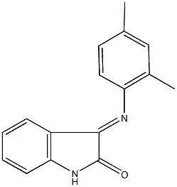 3-[(2,4-dimethylphenyl)imino]-1,3-dihydro-2H-indol-2-one Struktur