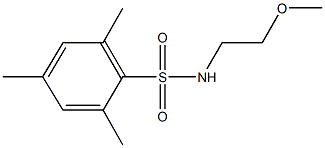 N-(2-methoxyethyl)-2,4,6-trimethylbenzenesulfonamide Struktur