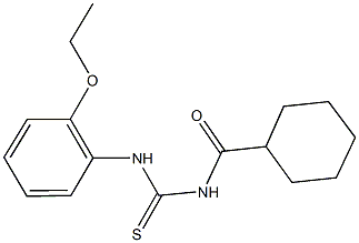 N-(cyclohexylcarbonyl)-N'-(2-ethoxyphenyl)thiourea Struktur