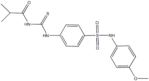 4-{[(isobutyrylamino)carbothioyl]amino}-N-(4-methoxyphenyl)benzenesulfonamide Struktur