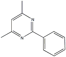 4,6-dimethyl-2-phenylpyrimidine Struktur