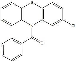 10-benzoyl-2-chloro-10H-phenothiazine Struktur