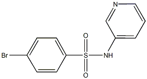 4-bromo-N-(3-pyridinyl)benzenesulfonamide Struktur