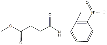 methyl 4-{3-nitro-2-methylanilino}-4-oxobutanoate Struktur