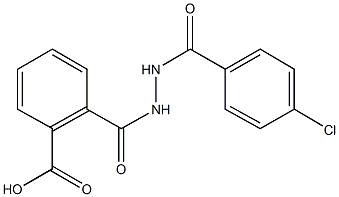 2-({2-[(4-chlorophenyl)carbonyl]hydrazino}carbonyl)benzoic acid Struktur