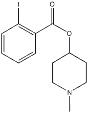 1-methyl-4-piperidinyl 2-iodobenzoate Struktur