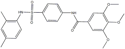 N-{4-[(2,4-dimethylanilino)sulfonyl]phenyl}-3,4,5-trimethoxybenzamide Struktur