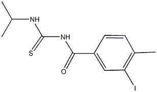 N-(3-iodo-4-methylbenzoyl)-N'-isopropylthiourea Struktur