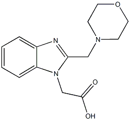 [2-(4-morpholinylmethyl)-1H-benzimidazol-1-yl]acetic acid Struktur