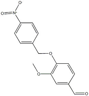 4-({4-nitrobenzyl}oxy)-3-methoxybenzaldehyde Struktur