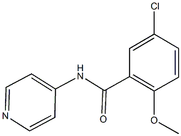 5-chloro-2-methoxy-N-(4-pyridinyl)benzamide Struktur