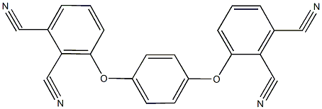 3-[4-(2,3-dicyanophenoxy)phenoxy]phthalonitrile Struktur