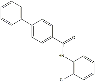 N-(2-chlorophenyl)[1,1'-biphenyl]-4-carboxamide Struktur