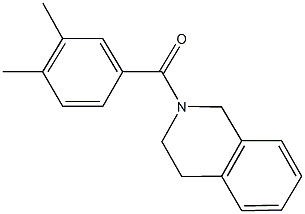 2-(3,4-dimethylbenzoyl)-1,2,3,4-tetrahydroisoquinoline Struktur