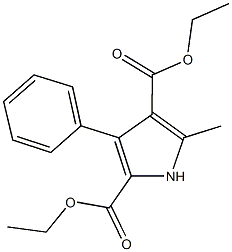 diethyl 5-methyl-3-phenyl-1H-pyrrole-2,4-dicarboxylate Struktur