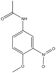 N-{3-nitro-4-methoxyphenyl}acetamide Struktur