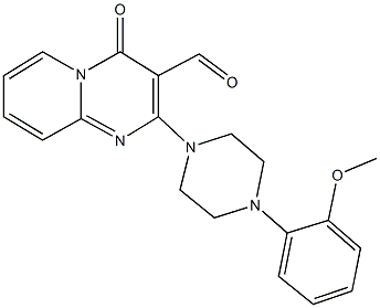 2-[4-(2-methoxyphenyl)-1-piperazinyl]-4-oxo-4H-pyrido[1,2-a]pyrimidine-3-carbaldehyde Struktur