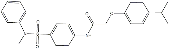 2-(4-isopropylphenoxy)-N-{4-[(methylanilino)sulfonyl]phenyl}acetamide Struktur