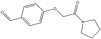 4-[2-oxo-2-(1-pyrrolidinyl)ethoxy]benzaldehyde Struktur